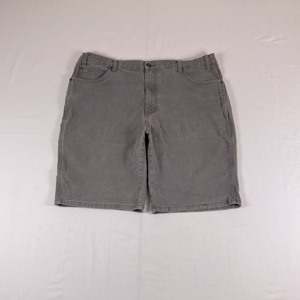 Dickies Carpenter Shorts Grey Duck Canvas Mens Size 40 Workwear